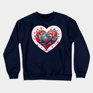 Heart with shapes Crewneck Sweatshirt